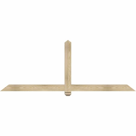 Ekena Millwork Eugene Rough Sawn Timber Gable Bracket, Douglas Fir, 84"W x 31"H x 4"D x 4"F, 9/12 Pitch GBW084X31X0404EUG00RDF